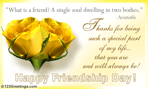 Wishing all my Friends a Happy Friendship Day