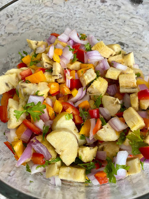 ceviche with plantains