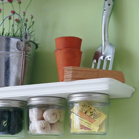 Mason Jar Storage Ideas