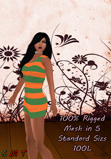 https://marketplace.secondlife.com/p/Green-N-Orange-Aurora-Dress/6986439