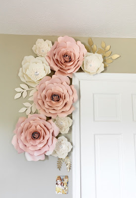 paper flower wall decor