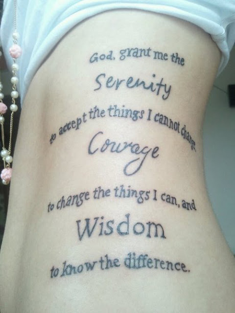 Serenity Prayer Tattoo