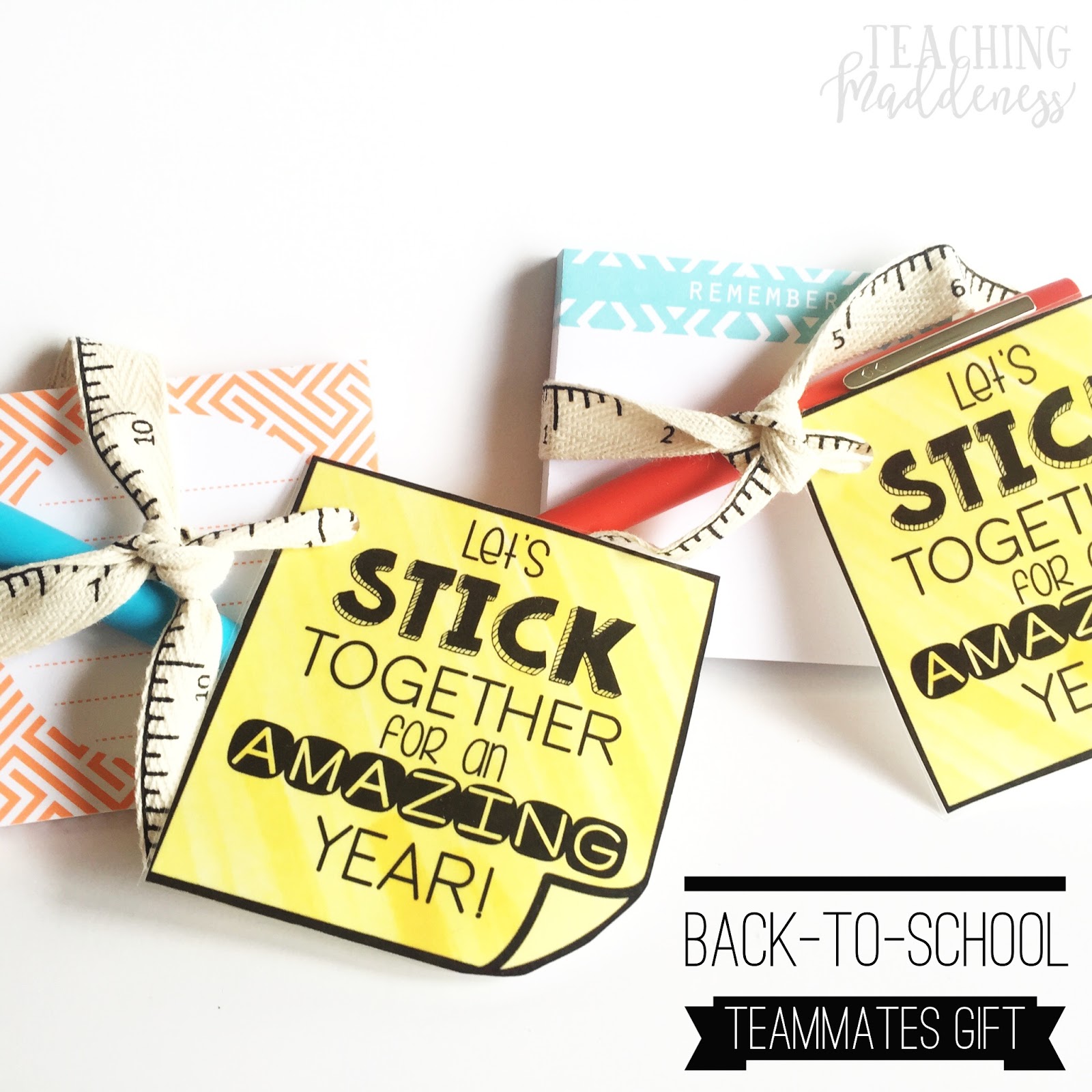 Teammate Back To School Gift Tag by Teaching The Tinies
