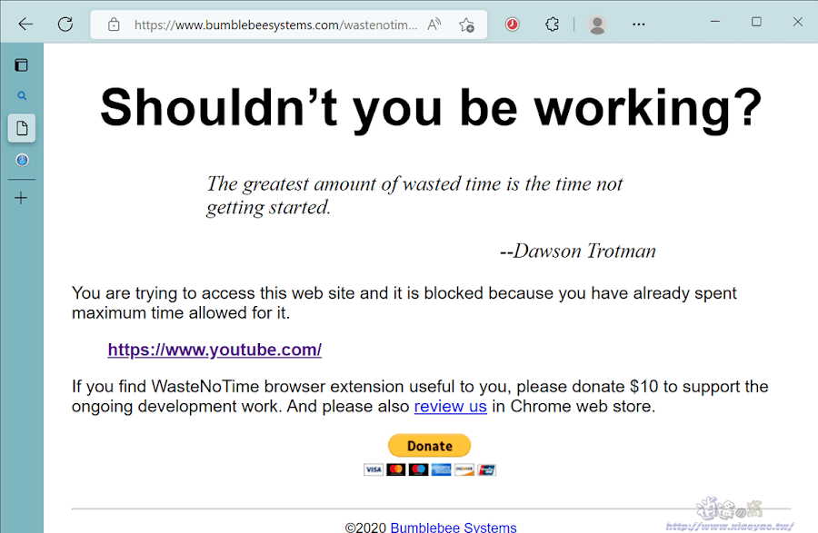 WasteNoTime 專心工作避免在不相關網站浪費時間