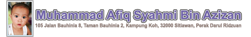 Muhammad Afiq Syahmi bin Azizan