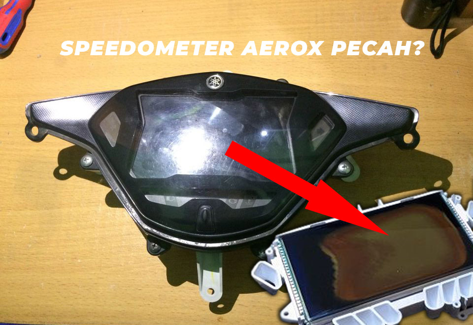 lcd aerox pecah