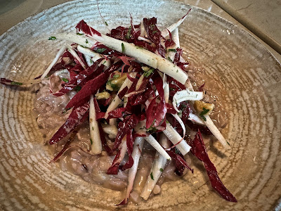 Atout, red wine infused risotto radicchio salad & aged parmegiano reggiano