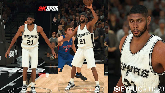 NBA 2K24 Tim Duncan Cyberface Update (2 Versions)