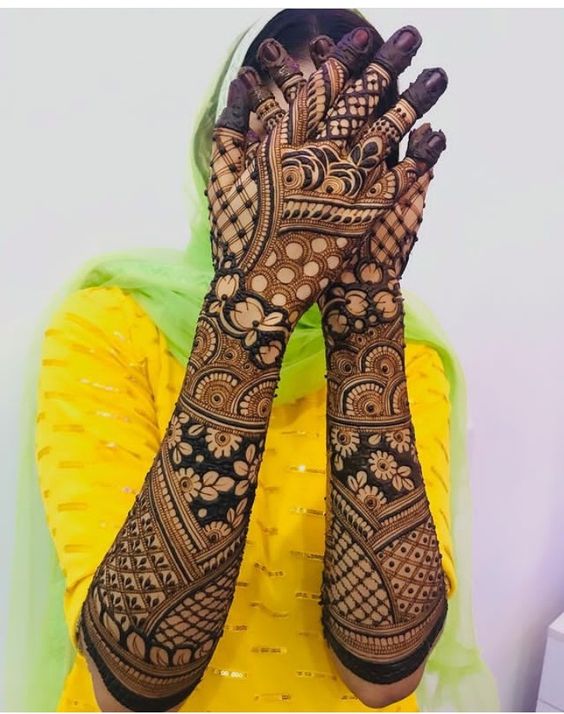 Bharwa Bridal Mehndi Design