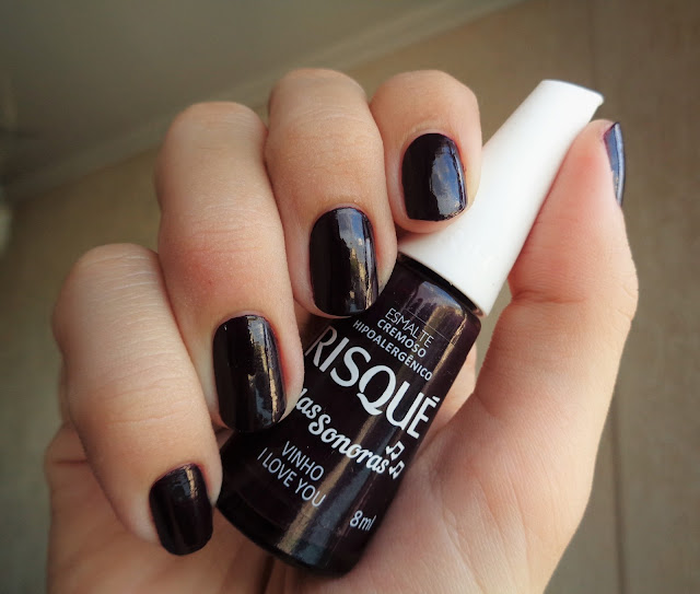 ESMALTE VINHO I LOVE YOU, RISQUÉ VIDAS SONORAS