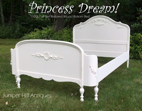 Painted Cottage shabby chic bed white