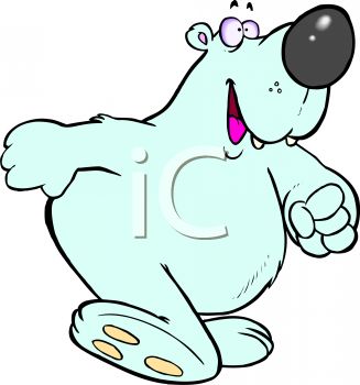 Cartoon Polar Bear clipart image