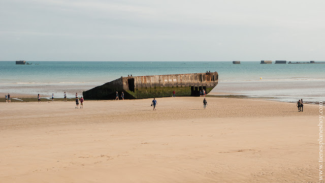 Arromanches viaje Normandia roadtrip Francia turismo Guerra Mundial desembarco