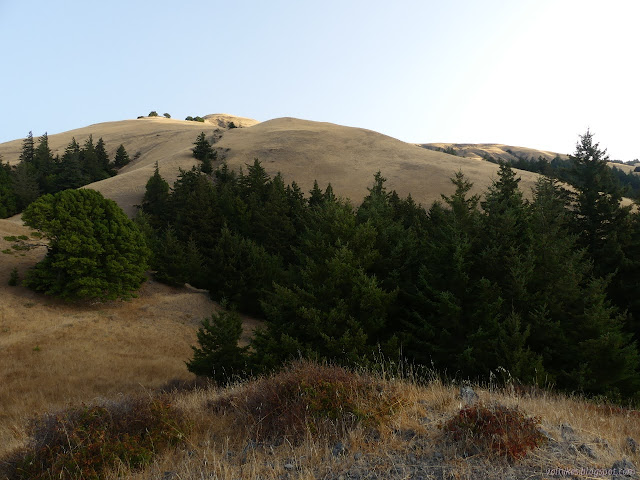 sunlight hitting the hills