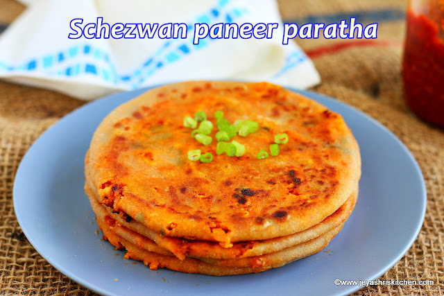 Schezwan paneer paratha