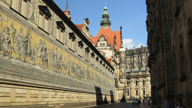 Tegeltableau Saskische heersers in Dresden