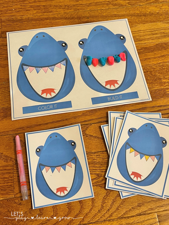 Shark Teeth Patterns Ocean Themed Pattern Activity