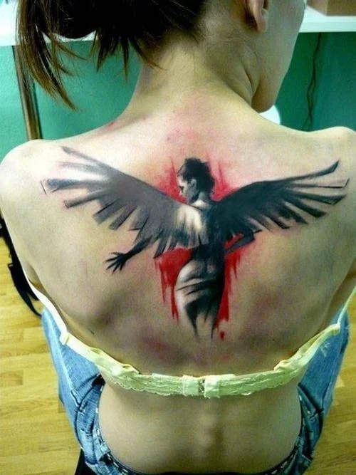 tatuajes de angeles de la guarda para chicas