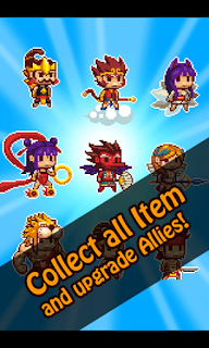 Merupakan sebuah game dengan genre clicker yang dibentuk oleh Antpixel Studio Mytht n Heroes : idle games apk