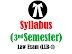 LLB Syllabus: Third semester new syllabus of Kanpur University | LLB 3 Year
