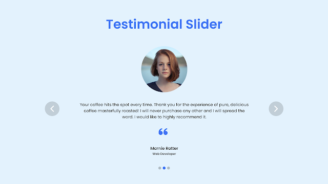 Testimonial Slider HTML CSS JavaScript Swiperjs