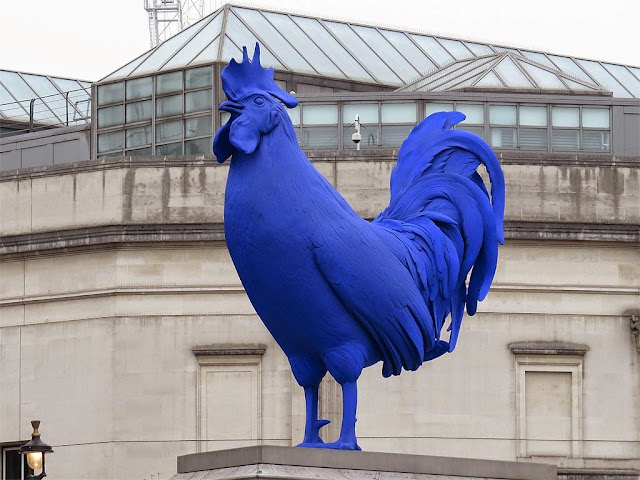 Hahn/Cock by Katharina Fritsch, Fourth Plinth, Trafalgar Square, London