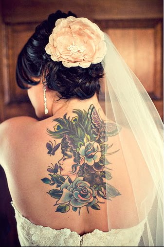 Featured tattoo/location: Victorian lady on my upper back.