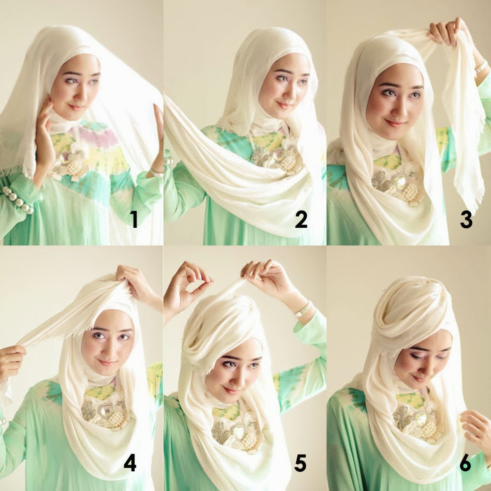 27 Gambar Keren Tutorial Hijab Paris Model Topi Paling Baru