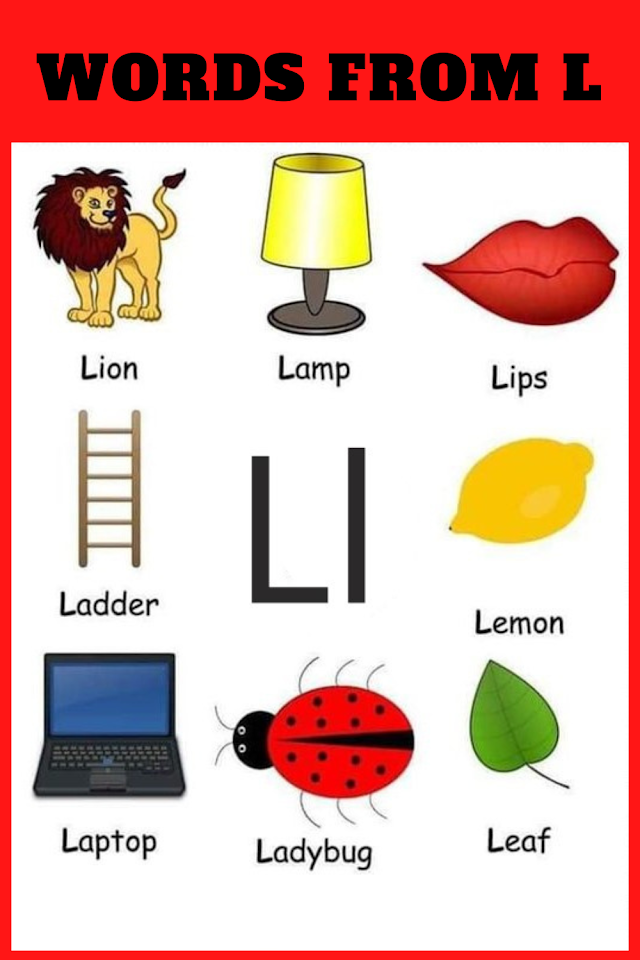  Words That Start With L For Kids