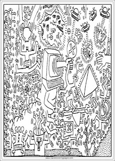 the tyranny of screens keith haring printable adults coloring pages