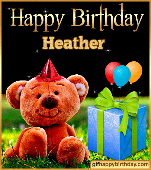 happy birthday heather gif