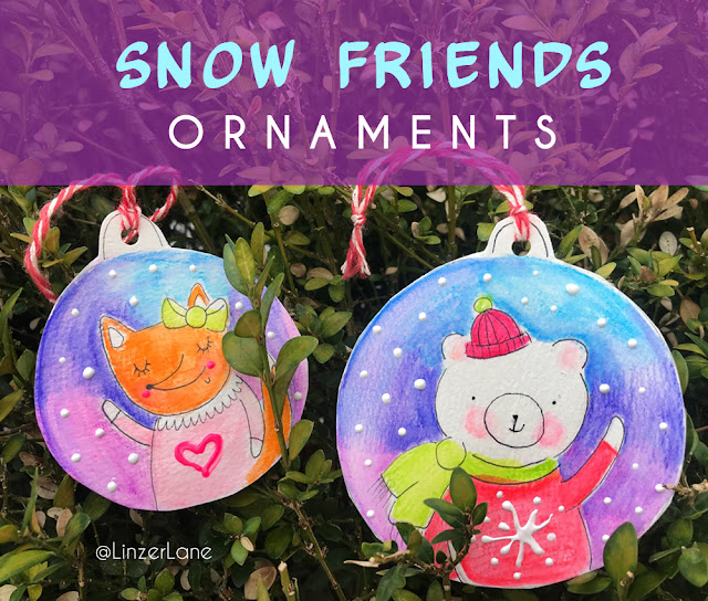 Snow Friends Ornaments | Linzer Lane Blog