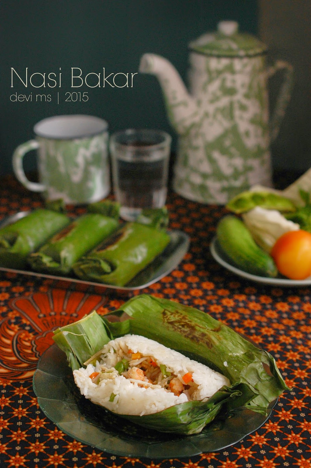 Beranda Devi: Nasi Bakar Udang Teri