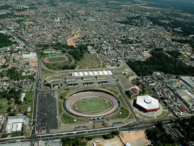 Vista aérea da Cidade de Manaus