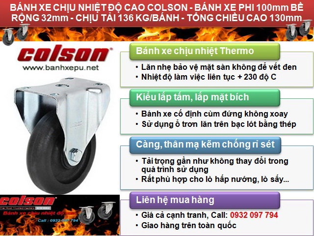 Cách lựa chọn bánh xe đẩy chịu nhiệt độ cao dùng cho các xe đẩy trolley www.banhxedayhang.net
