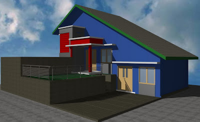 model model rumah minimalis type 80 lereng