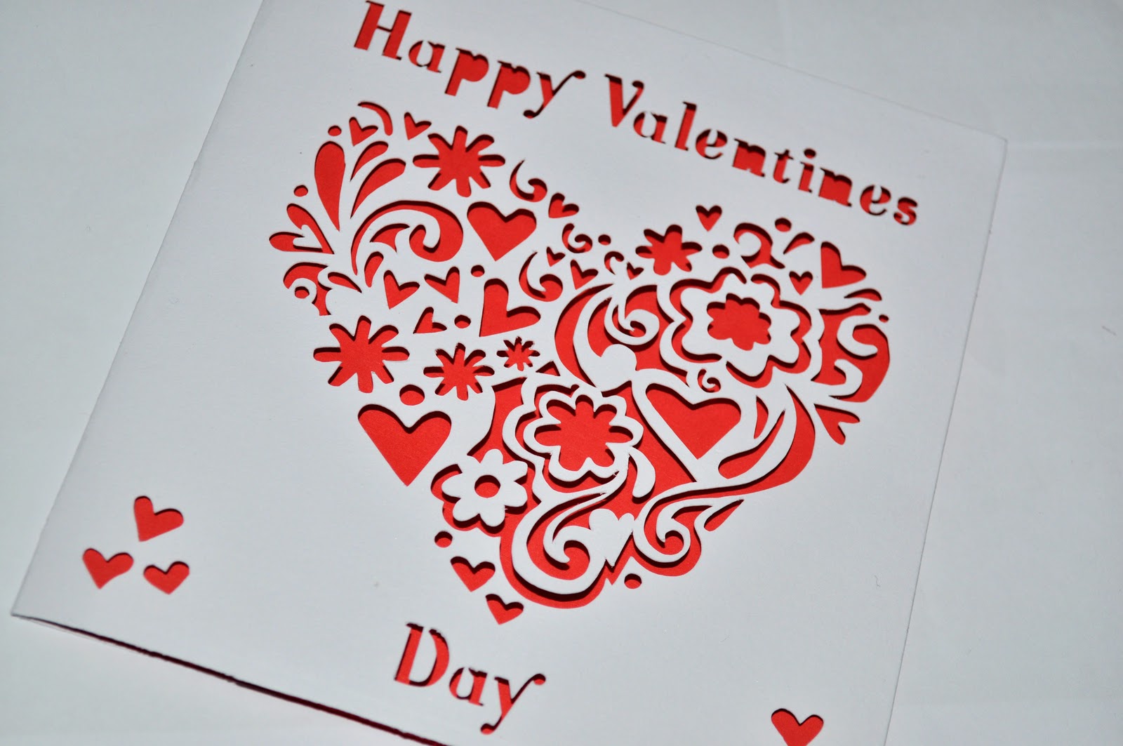 Sweet Pea Design: Laser Cut Valentine's Day Card