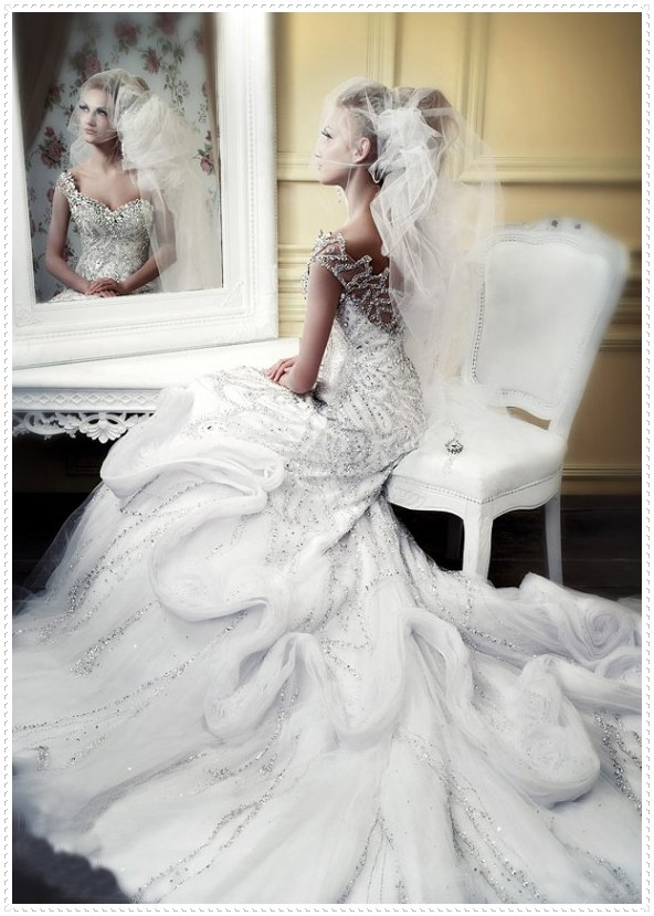 purple dresses for weddings Luxury Winter Wedding Dress Idea With Silver 
