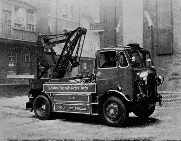 Camión de bomberos para averías en 1937