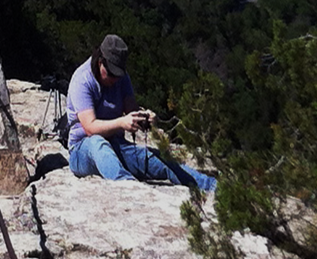 photographer practicing tight framing