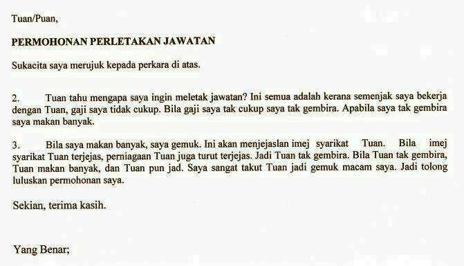 Contoh Surat Berhenti Kerja 24jam - Contoh 36