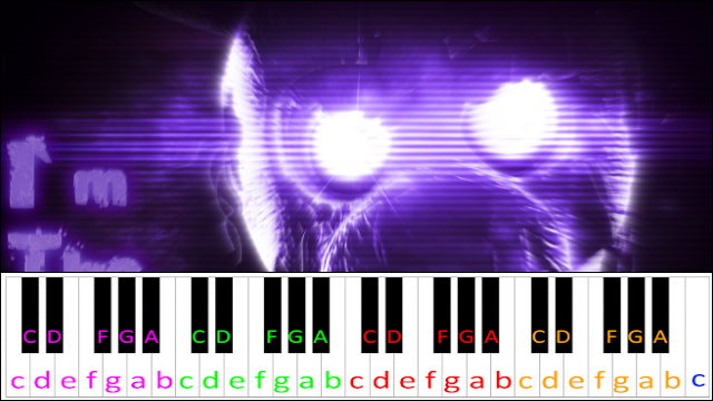 I'm The Purple Guy by DAGames Piano / Keyboard Easy Letter Notes for Beginners