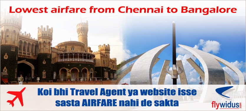 Flights from Chennai to Bangalore