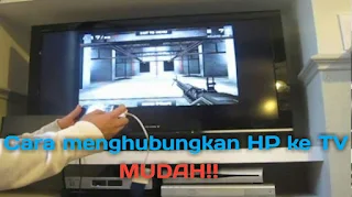 Menghubungkan hp samsung Ke tv