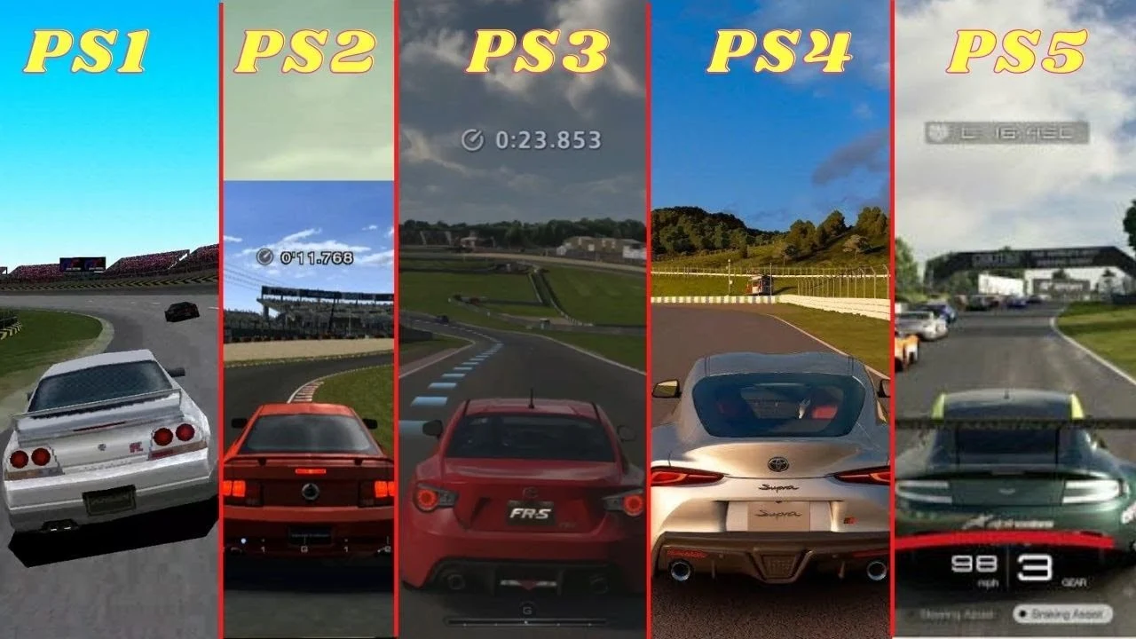 Comparison of graphics between older and newer PS2 racing games