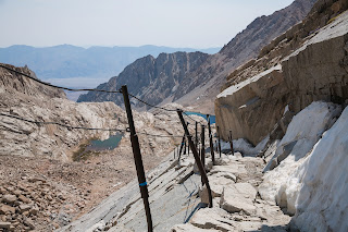 Cables section of Mount Whitney Trail