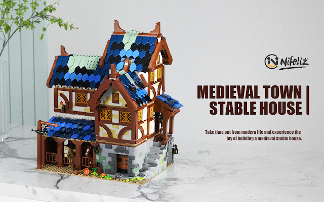 Nifeliz Medieval Stables Compatible With Lego
