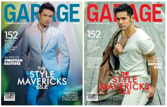All Eyes on Christian Bautista on Garage cover; Hayden Kho is a new and better man on Garage cover