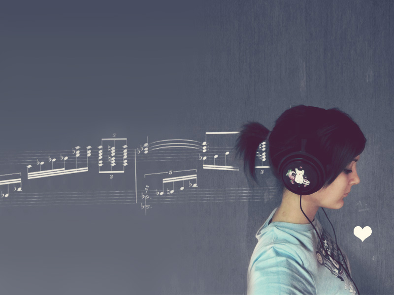 wallpaper love music