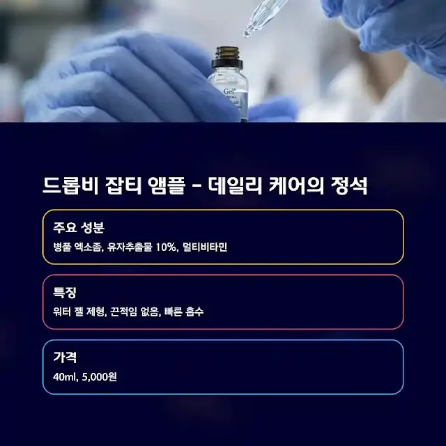 드롭비 잡티 앰플 – 피부 진정+미백을 한 번에